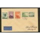 ALEMANIA 1938 SOBRE CON FRANQUEO MIXTO Y MATASELLO ESPECIAL ANEXION DE AUSTRIA Y ESTAMPILLAS SE-TENANT